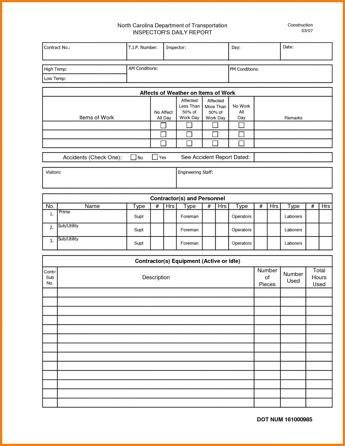 Free Daily Report Template Excel