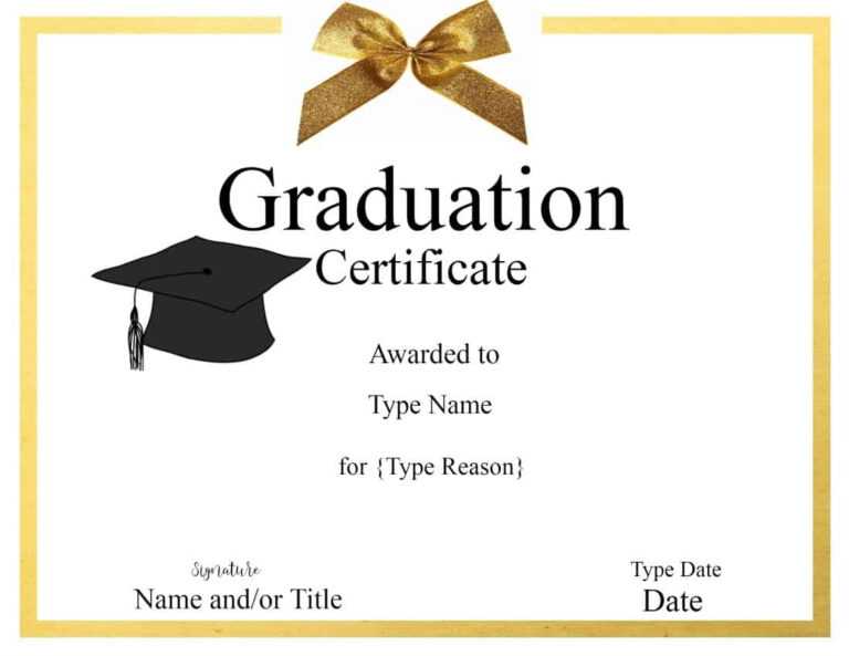 032 Template Ideas Graduation Certificate Free Birthday Within ...