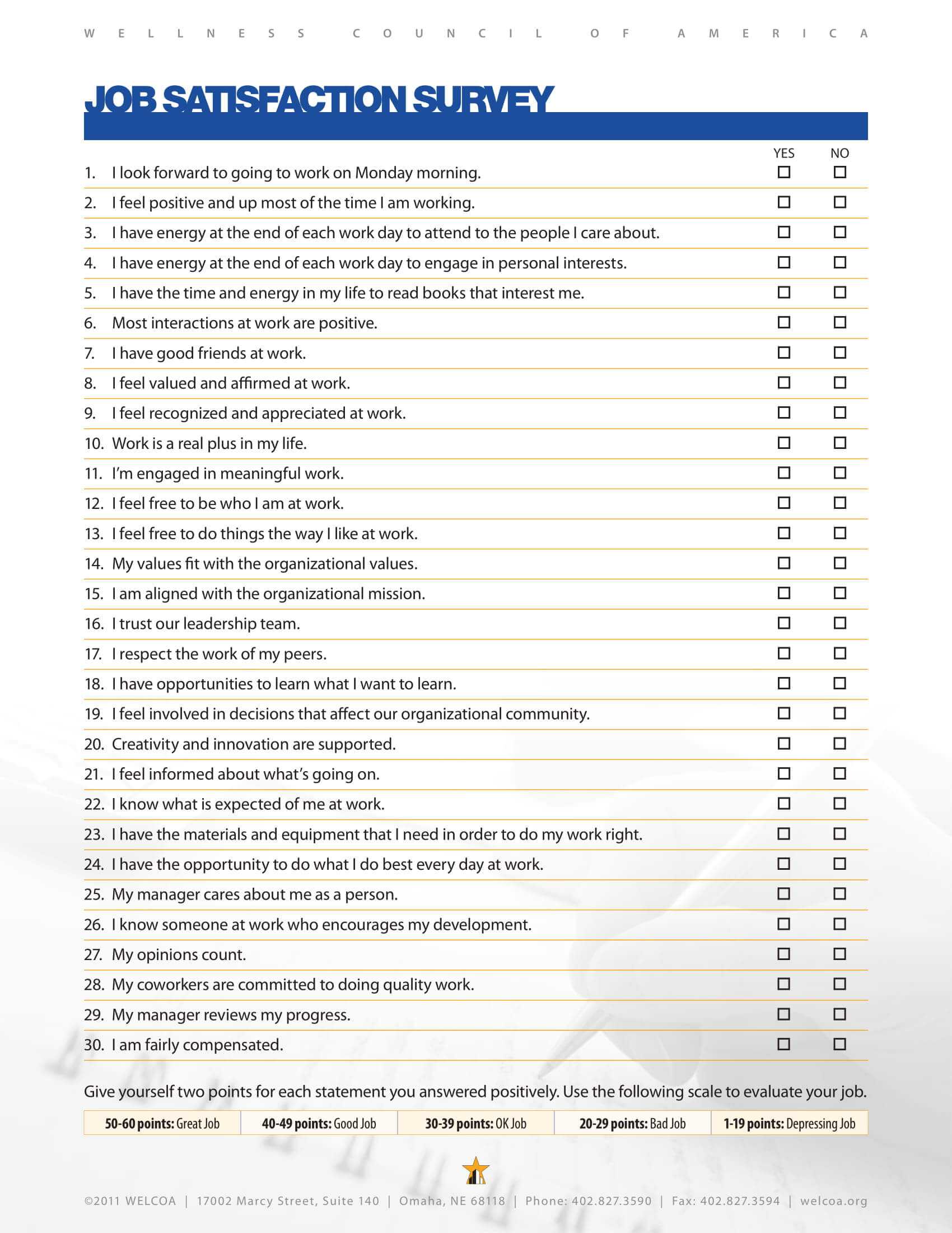 Employee Feedback Survey Template