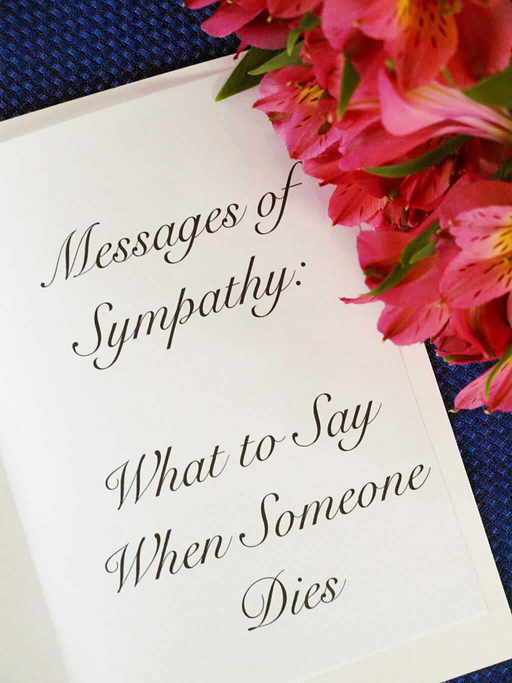 50 Messages Of Sympathy What To Say When Someone Dies Regarding Sympathy Card Template 