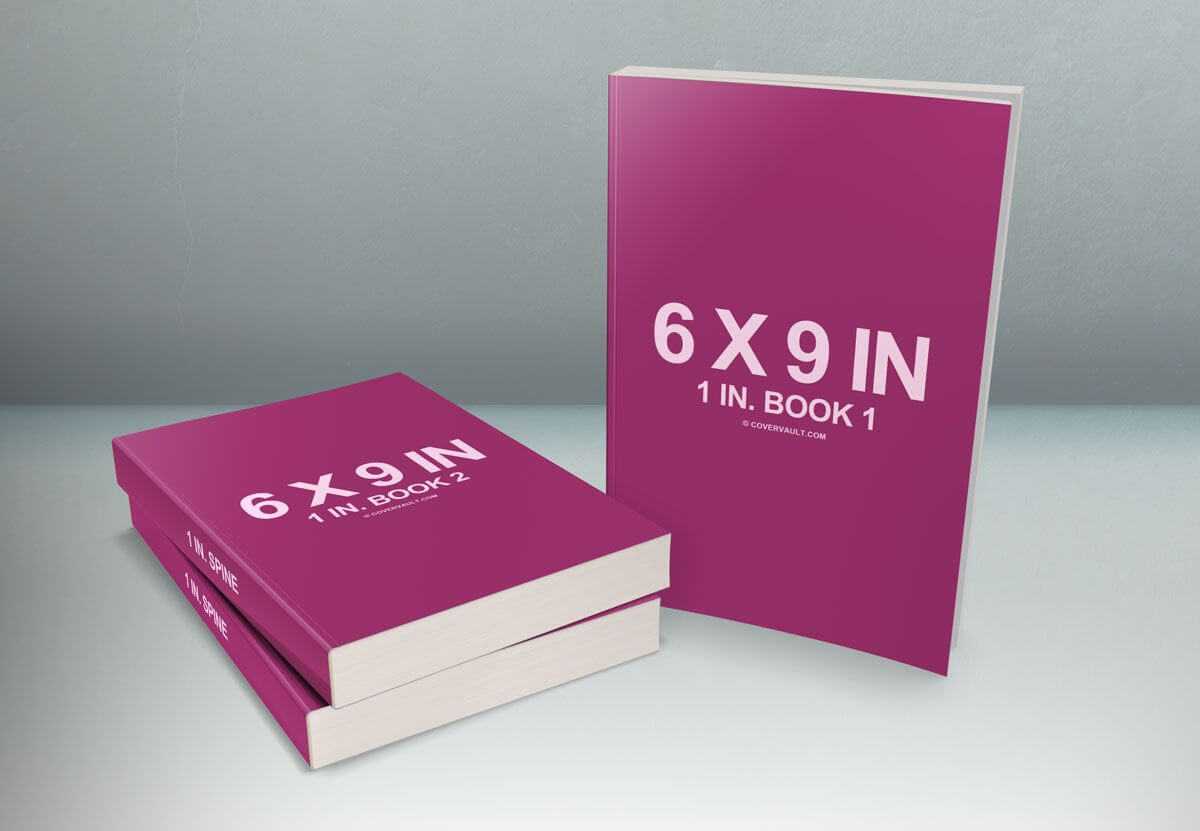 6 X 9 Book Series Presentation Mockup Book Cover Design With 6X9 Book 