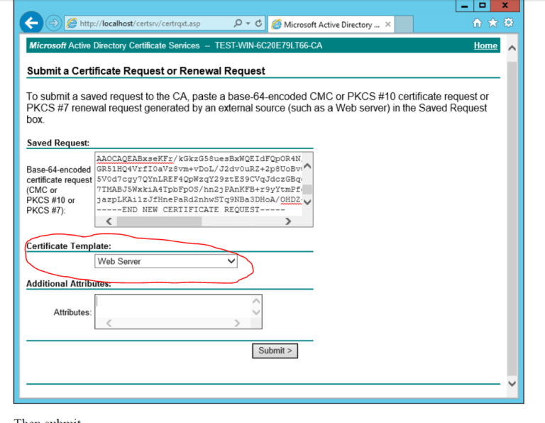 Domain Controller Certificate Template