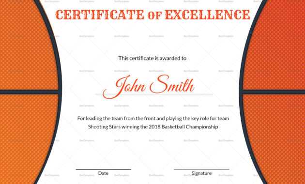 Basketball Award Certificates - Yupar.magdalene-project Inside 