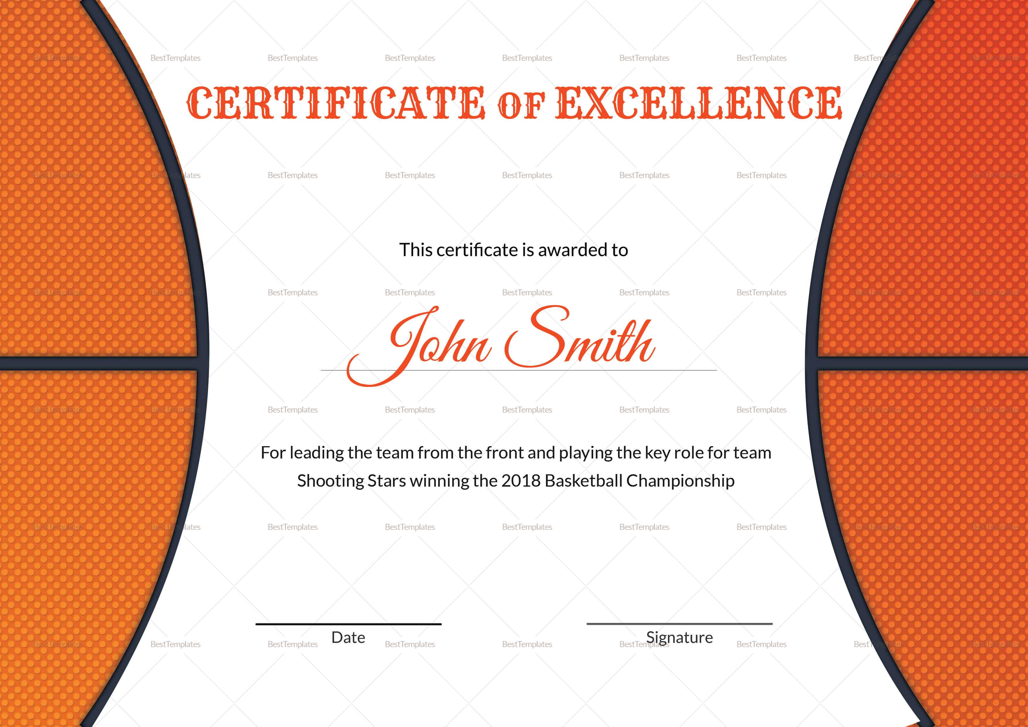 basketball-certificate-template