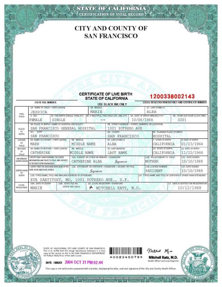 Fake Birth Certificate Template Professional Template Ideas In New Fake