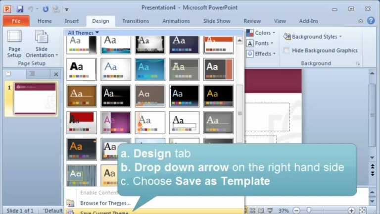 where to save powerpoint templates mac