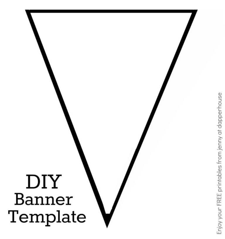 Diy Banner Template Free Printable From Jenny At Dapperhouse Within Diy