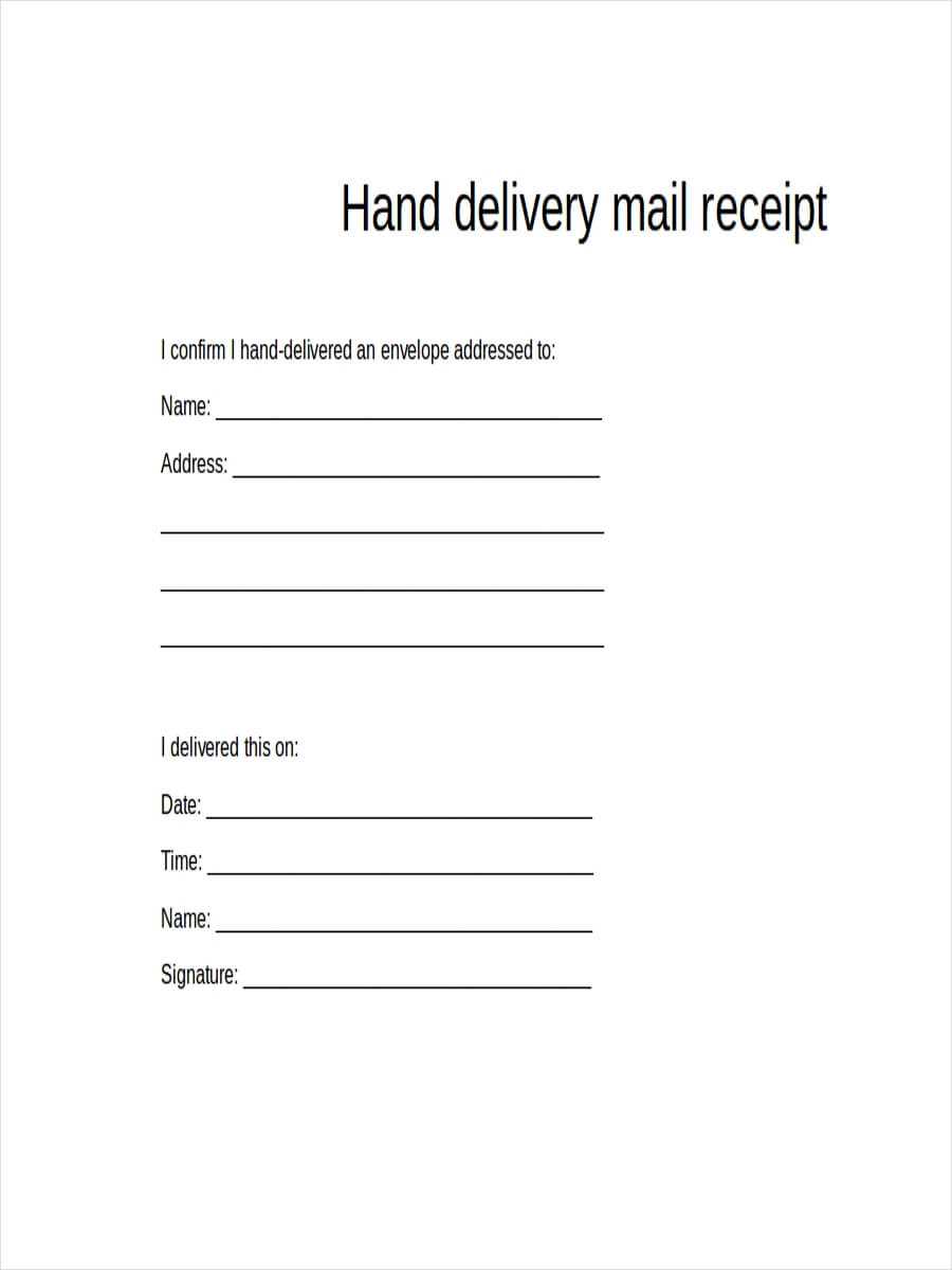 Free 25 Receipt Examples In Pdf Doc Examples Throughout Proof Of Delivery Template Word