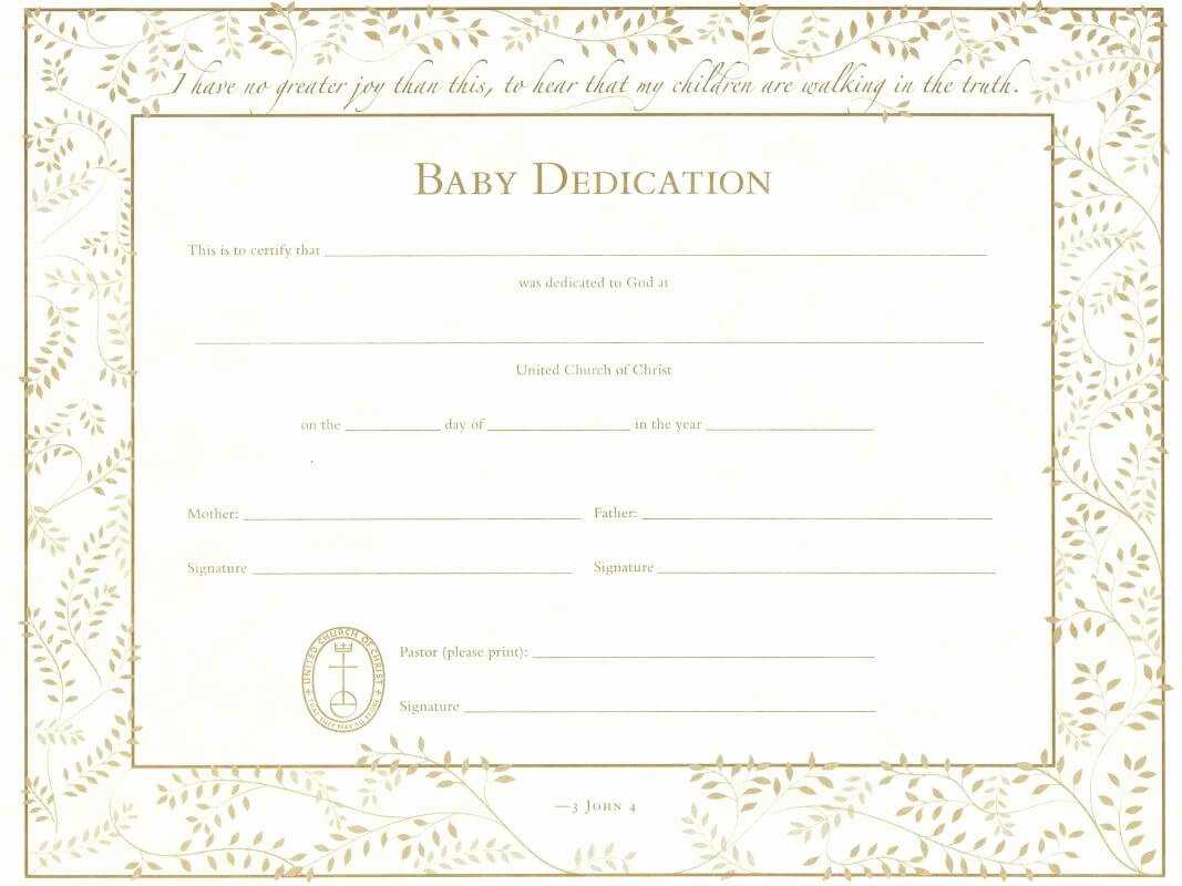 Free Editable Baby Dedication Certificates Unique Baby Throughout Baby Dedication Certificate 