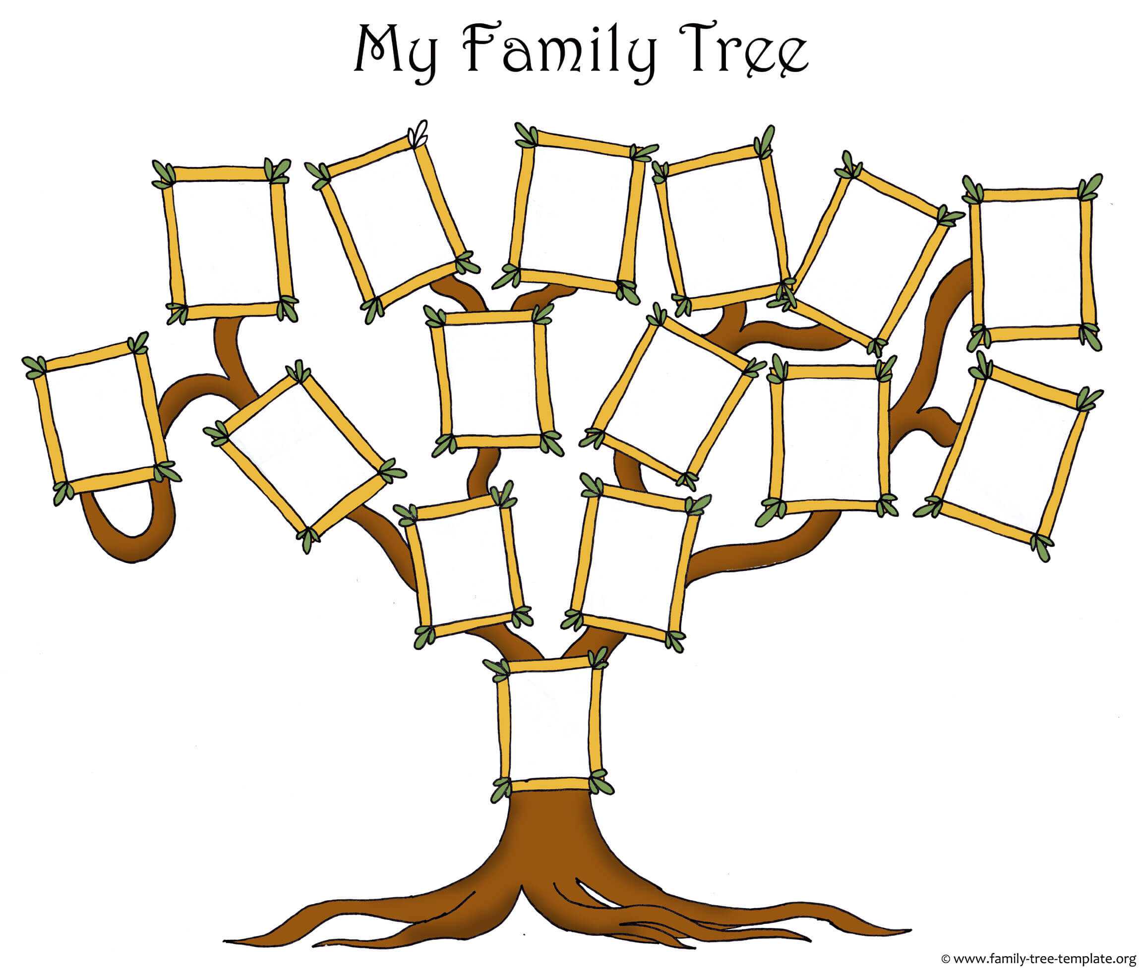 Fill In The Blank Family Tree Template