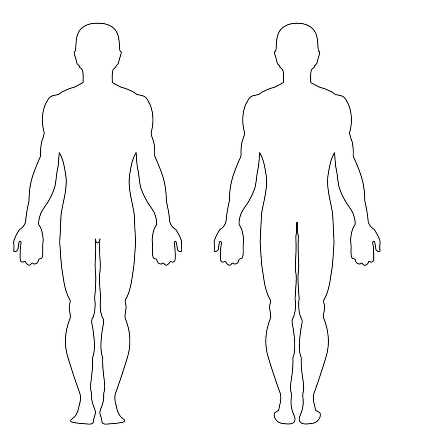 Blank Body Body Template, Body Outline, Human Body Diagram throughout