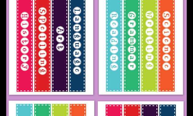 Free Printable 1 5 Binder Spine Labels For Basic School For Binder 