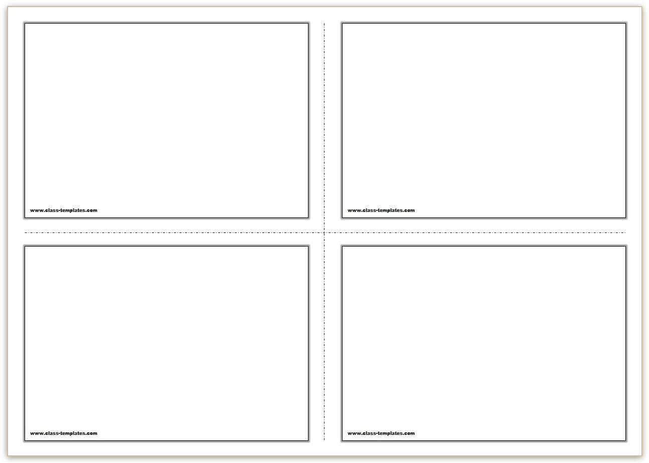 Printable Blank Flashcards