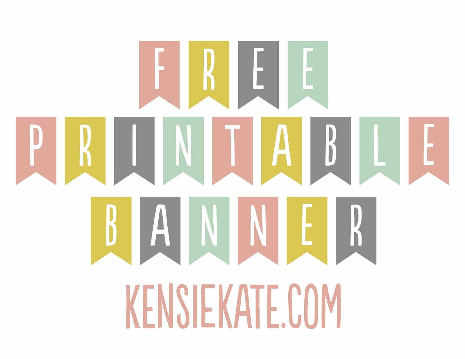 Free Printable Welcome Back Banner Template