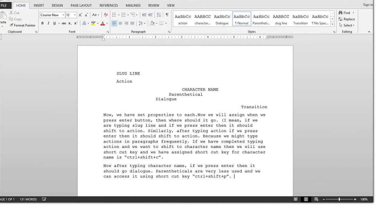 how-to-create-a-screenwriting-template-in-ms-word-2013-intended-for-microsoft-word-screenplay