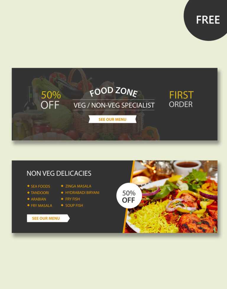 Restaurant Psd Banner Templates throughout Food Banner Template ...