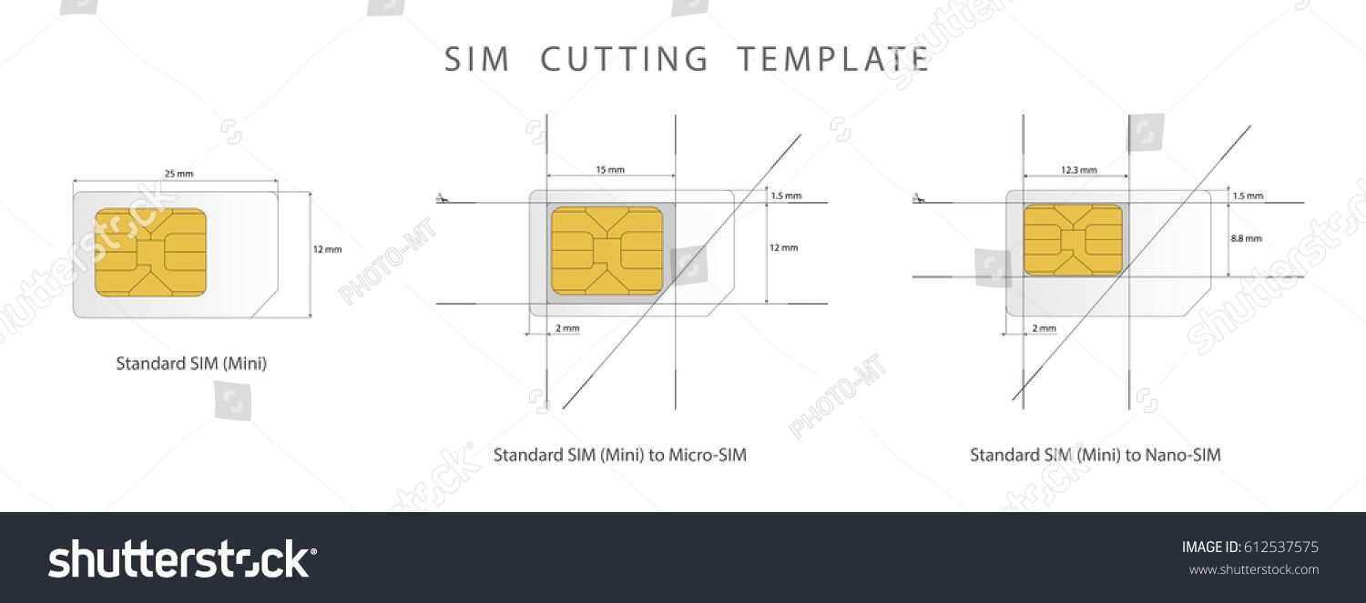 Sim Card Template Pdf