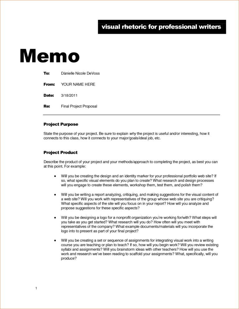 Standard Memo Format Example | Examples And Forms Pertaining To Memo ...