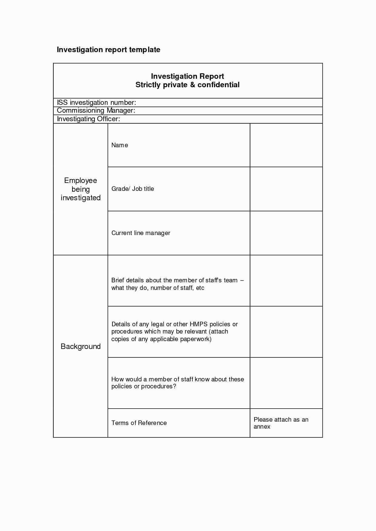 Surveillance Report Template Glendale Community With Regard To 