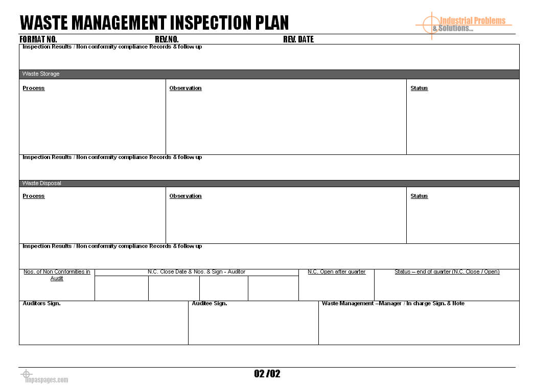 waste management inspection tracking system case study